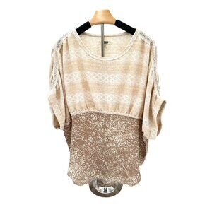 Gimmicks Tunic Style Top in  Tan